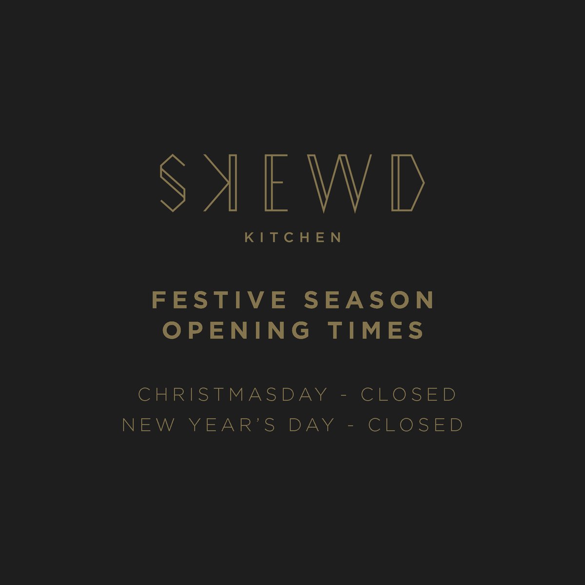 SkewdKitchen's tweet photo. The festive period is upon us 🎄 it's that time of the year again 🎆
.
#AnatolianWithAttitude https://t.co/x8S8W65UXd
