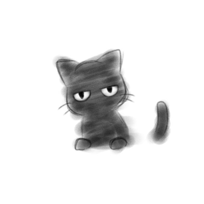 黒猫かわいいのtwitterイラスト検索結果