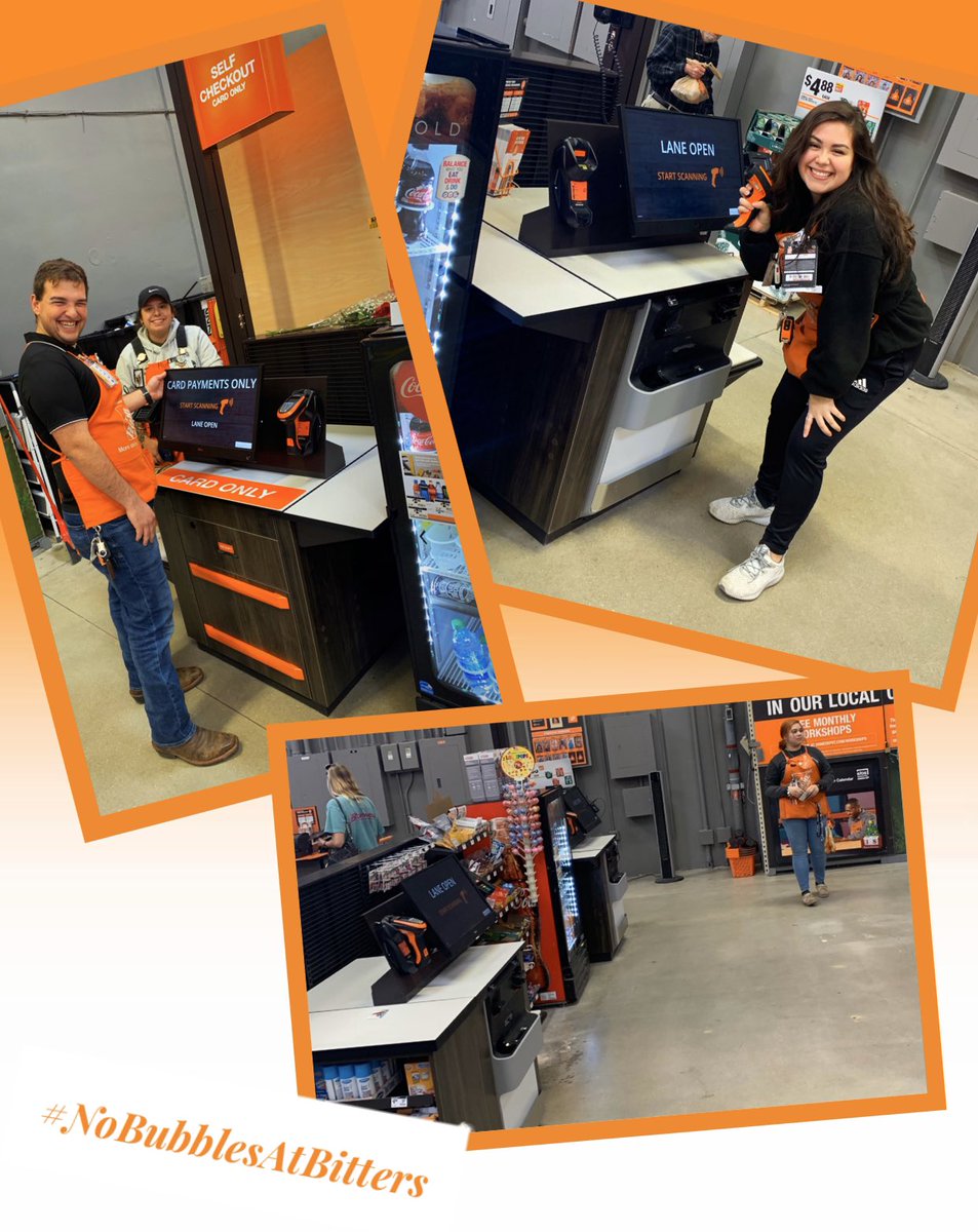 MyDepotRocks's tweet photo. Check out our new self checkout!!
Head cashiers loving the new equipment to better serve our customers! π€ The beginning of our transformation folks! π€
#FrontEndTransformation #NoBubblesAtBitters #CashiersROCK https://t.co/HQM7b28m2V
