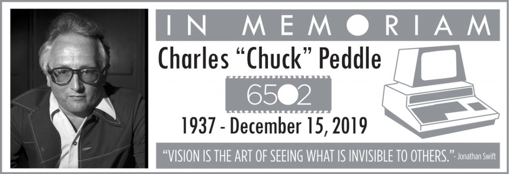 BrianBagnall1's tweet image. So sorry to hear that Chuck Peddle passed away last Sunday. He was a charismatic guy who kept advancing technology right to the end, and also a lover of sci-fi books. His life's work lives on!