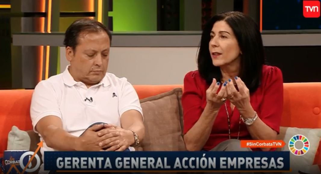 La crisis climática está totalmente vinculada a la crisis social, Marcela Bravo <a href="/BravoPuldain/">marcela bravo puldain</a>,Grte <a href="/ACCION_Empresas/">Acción Empresas</a> en #SinCorbataTVN

Sigue la señal en vivo bit.ly/36Z0JbB