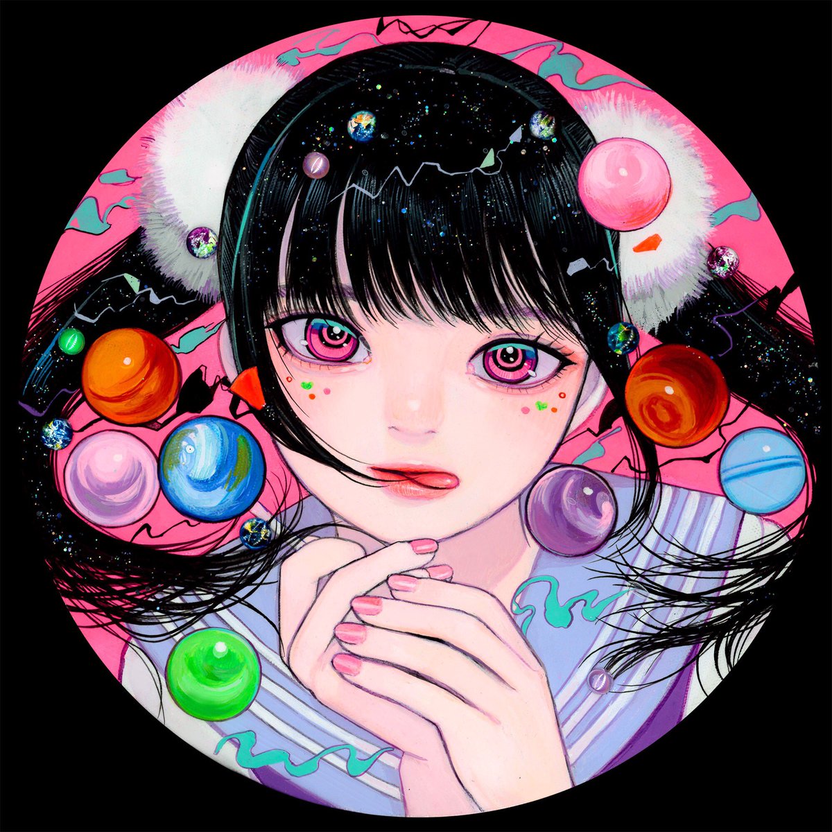 女の子宇宙 複雑な色があるの 巽千沙都 のイラスト 女の子宇宙 複雑な色があるの 巽千沙都 のイラスト
