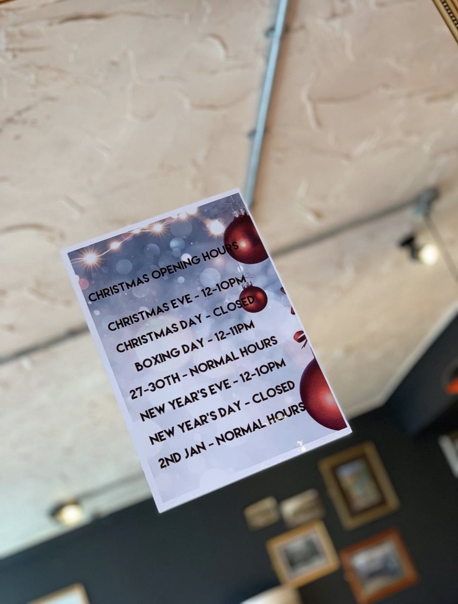 Our Christmas hours are now up in <a href="/Tapps35/">Tapps@35</a>. 

We wish you all Happy Christmas and happy New Year

#Llandudno #MicroPub #NoCrappAtTapps