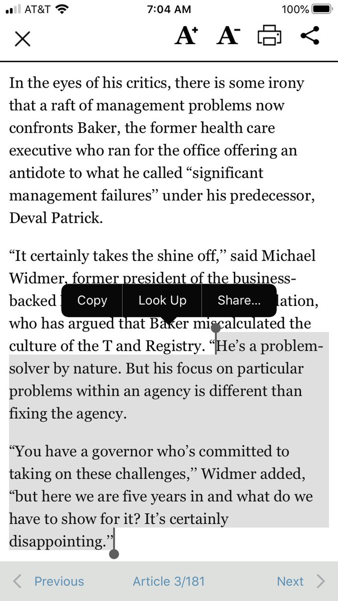 “Here we are five years into it and what do we have to show for it, it’s certainly disappointing.”  https://www.bostonglobe.com/metro/2019/12/21/governor-fix-faces-new-management-challenge/RlOSUVOP3hEpVrYlOgeYtL/story.html  #mapoli