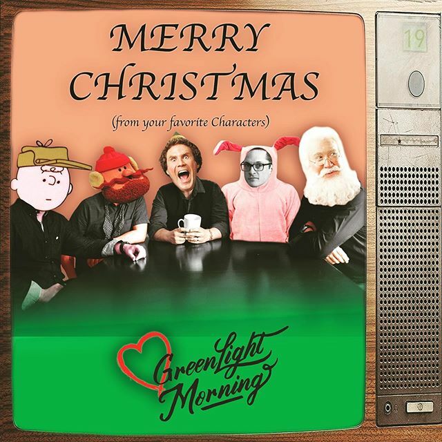1st of 3 Green Light Morning Christmas Cards for your pleasure.  #2 will be posted tomorrow - so stay tuned 😉 .. (can you name all the characters in this card?)
•
•
#GreenLightMorning #Christmascard #holidayseason #family #wemakemusic #Shine #merrych… ift.tt/391vw9z