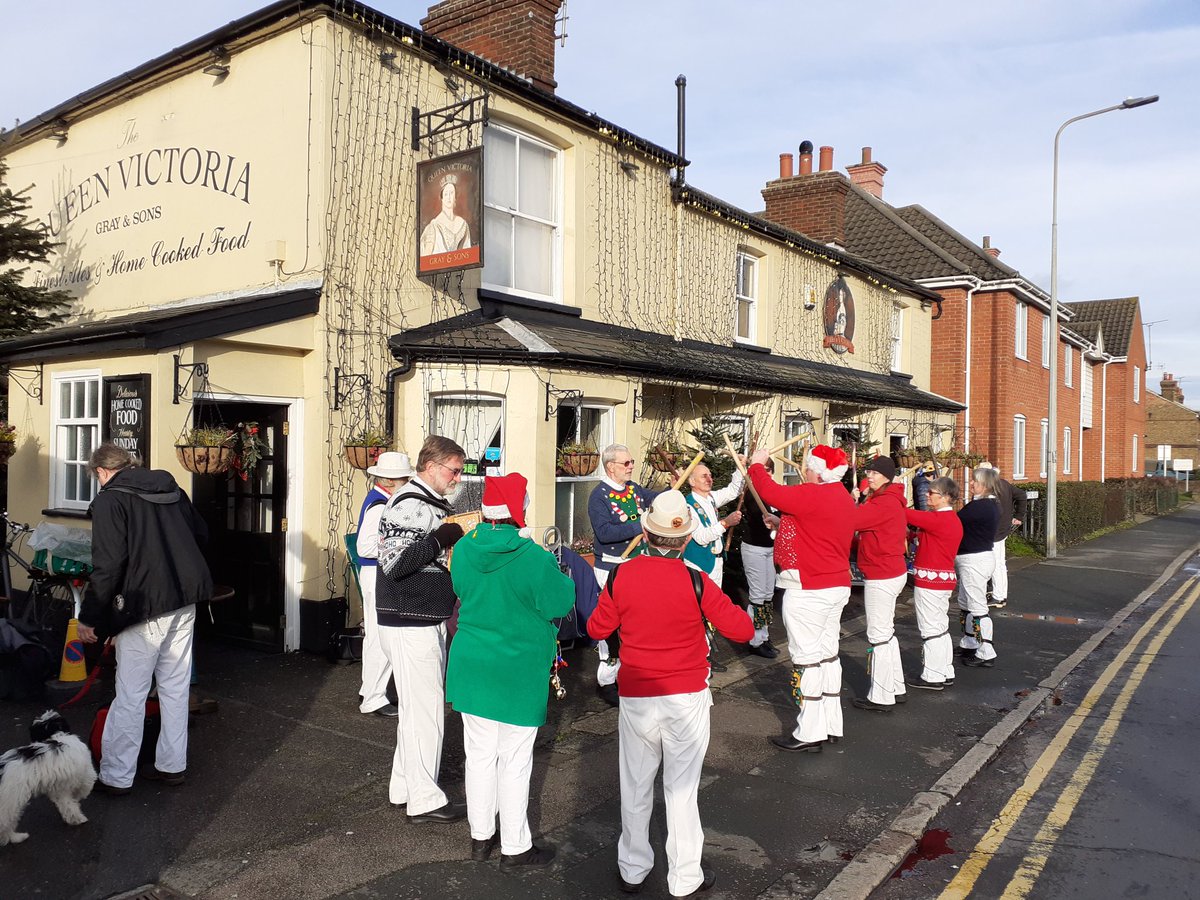 Christmas morris dancing in Maldon