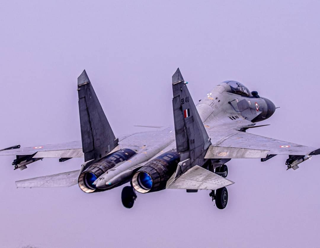 IAF_MCC's tweet photo. #INDRA2019 - During the joint Indo-Russian exercise which culminated on 19 Dec 19, 02 RFAF fighter pilots were hosted by AFS Gwalior.
Both the RFAF pilots got an opportunity to fly in IAF's air superiority #Su30MKI fighter aircraft. https://t.co/vekKqXXjRX
