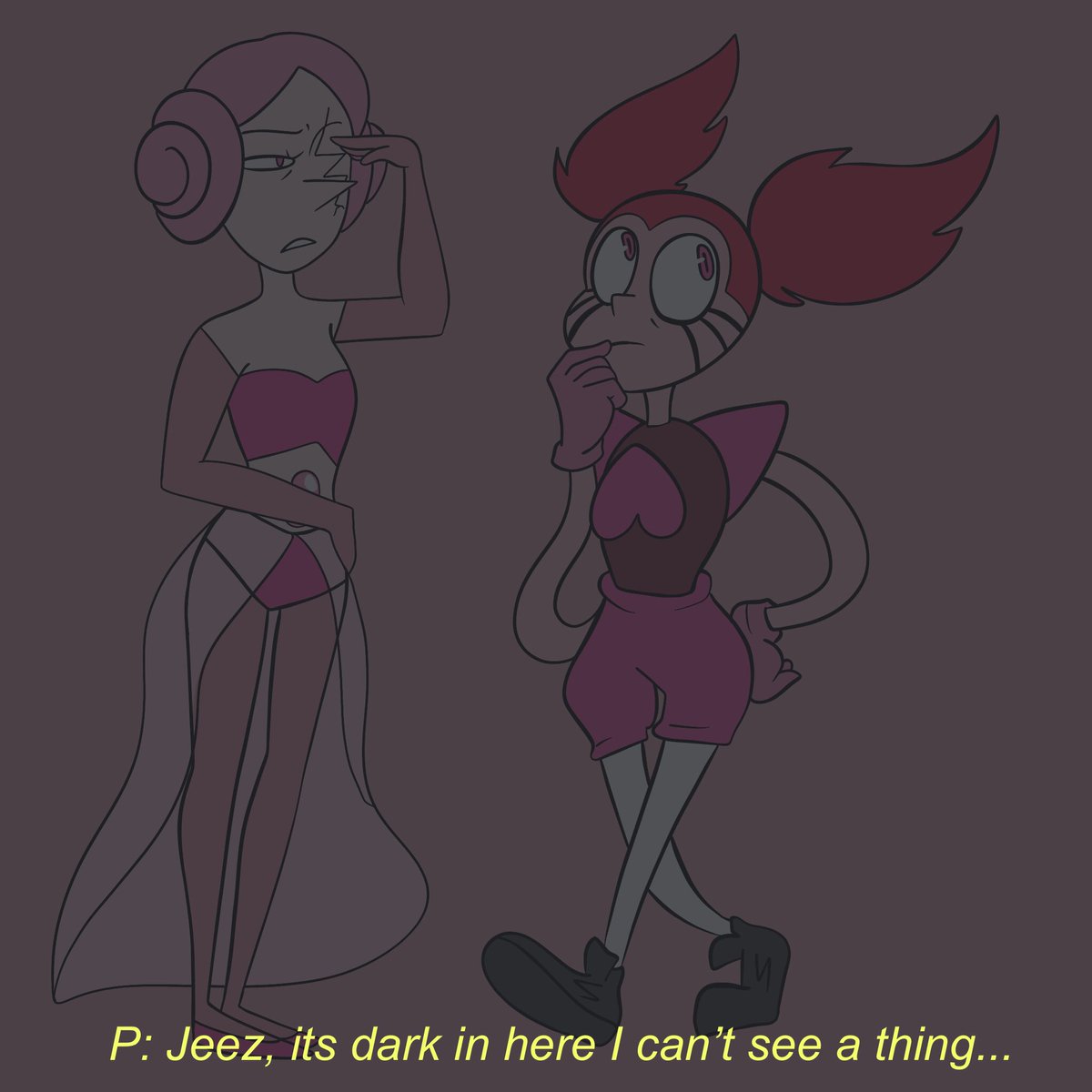 she’s got sketchers light ups ™ #spinel #pinkpearl #spinearl #su #fanart.