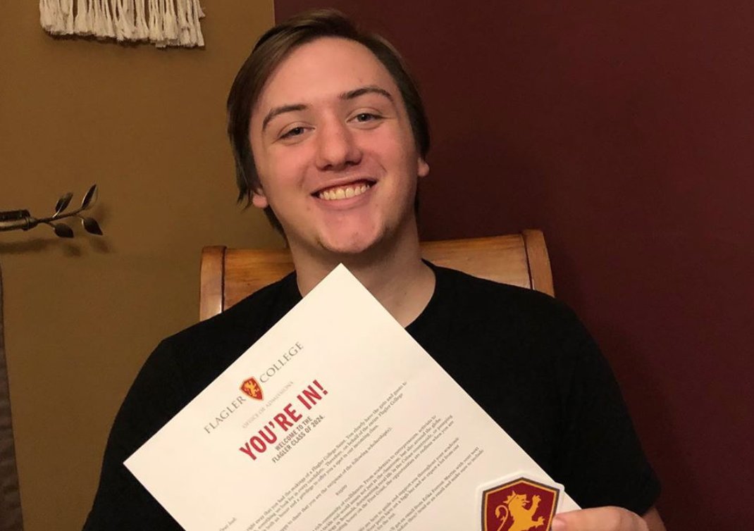FlaglerCollege's tweet photo. We can't wait to meet our Class of 2024! We're already seeing some of our future Saints on social media - tag us with your acceptance letters and let us know you're ready for #LifeAtFlagler! ๐ https://t.co/mVeIOZlBpK