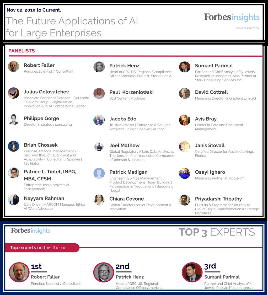 parimalsumant's tweet photo. Great to have in #Forbes Panel on #AI running on https://t.co/lTuqrSZmEe,featured as top most Expert on theme "The Future Applications of AI for Large Enterprises"
#Currnt; @5JewelsResearch #Innogress; #Robotics; #ML; #DeepTech; #SumantParimal;#5Jewels;
https://t.co/a1gzzZ05WP! https://t.co/hApi35t5Lk