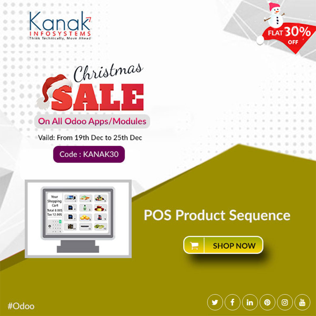 KanakInfosys's tweet photo. ✨CHRISTMAS SALE✨

Get 30% discount on all Odoo App/Modules.

*Valid Till 25th Dec 2019

Purchase From Here: https://t.co/mRvMk0K6ML

#kanakinfosystems #odooapps #odoomodules #christmassale #sale2019 #christmas2019 https://t.co/Mf4WHueS3a