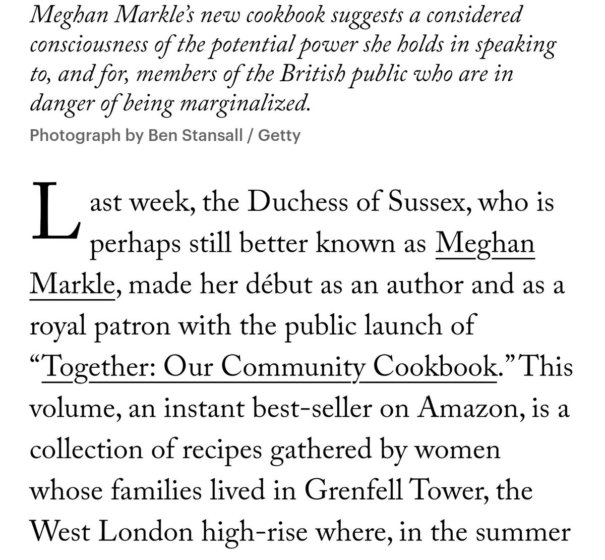AvsRoyalSussex's tweet image. QThrowback to Meghan&apos;s #TogetherCookbook initiative
