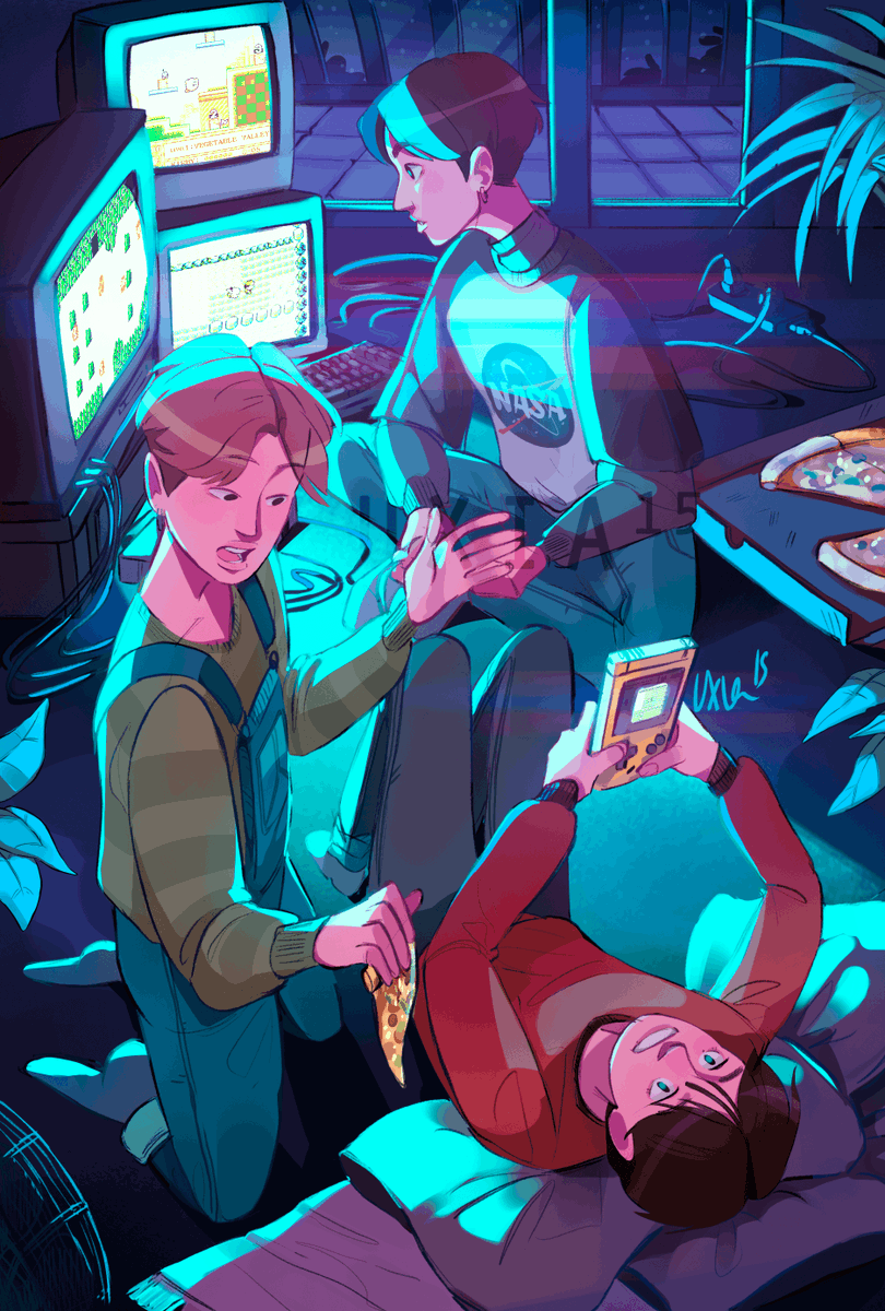 Here's the piece I did for <a href="/RetroZineBTS/">Rewind Vol II: restarting</a> ✨It's been a while since I drew the maknae line and I had so much fun (even though I struggled a bit with their faces)
#bts #방탄소년단 #btsfanart #jimin #taehyung #jungkook