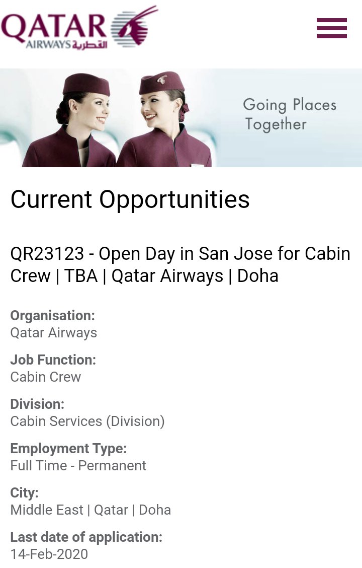cabincrewpanel's tweet photo. #Qatarairways open day in #sanjose
https://t.co/s8tmp9B2ah https://t.co/RPNivMy7YA