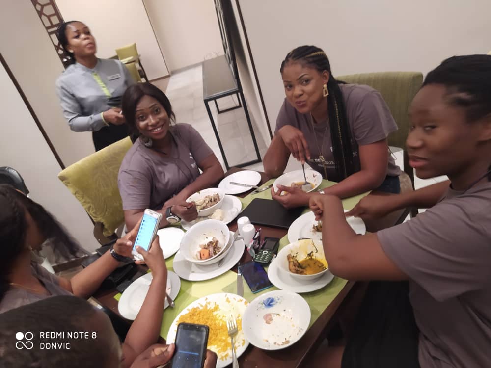 byteworksng's tweet photo. Byteworks Imo Office is making sure that it's Christmas in the heart that puts Christmas in the air at our 2019 end of the year party ☺️
#TGIF #Byteworks #Imo #ChristmasDinner https://t.co/TC51x6atAj