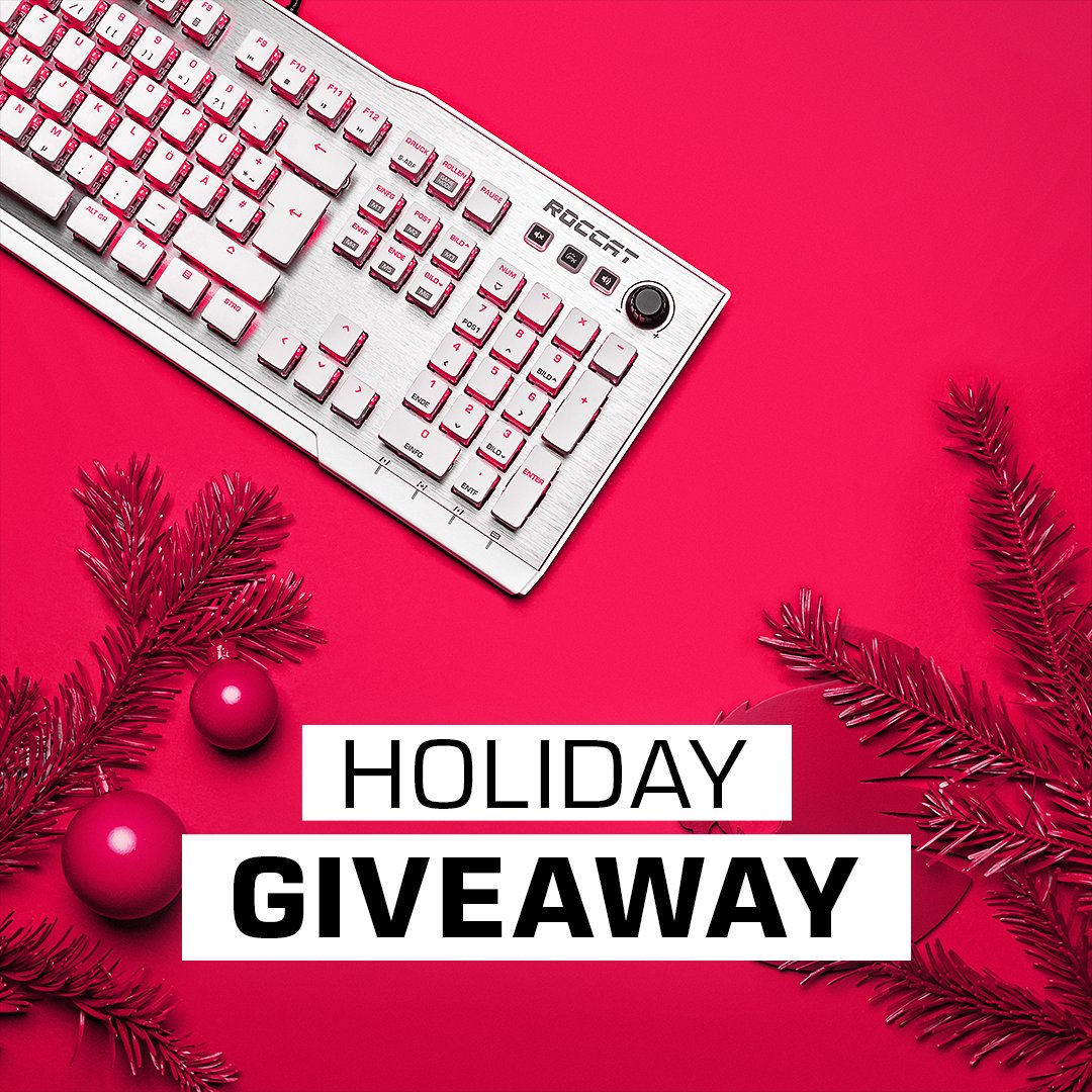 TurtleBeachPC's tweet photo. 12 Days of Christmas… ROCCAT Style! 🎁
Until the end of December, we’re holding giveaways for the products we released this year. 

Next up: Vulcan 122 ⌨🤍

How to enter ❕
1. Retweet this tweet
2. Follow us @roccat

Full T&amp;Cs here: https://t.co/fwkPgeNFJt https://t.co/lOacLkggDu