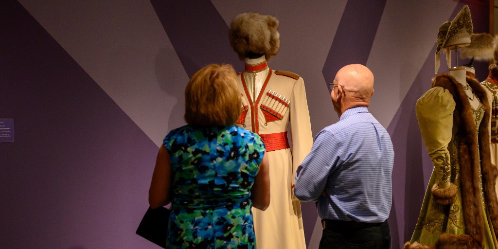 AtownArtMuseum's tweet image. And that&apos;s a wrap! #DesigningHollywood officially comes to an end today. See the famous #costumes one last time during #FreeFunSunday! | Costume: Valles costume for Nelson Eddy as Prince Peter Karagin in Balalaika (1939)