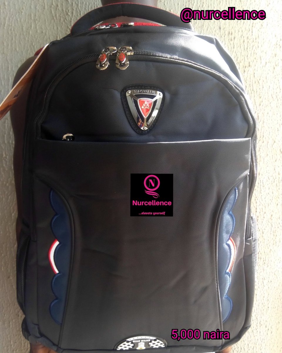 nurcellence's tweet photo. At an event where I went to sell yesterday, as soon as a customer saw this particular bag, he loved and bought it. The awesome backpack will carry his laptop and a few shirts especially when travelling.

Just one more (in this colour)available.
5,000 naira only.

#Lugbe #Abuja https://t.co/qeEbTZk4R2