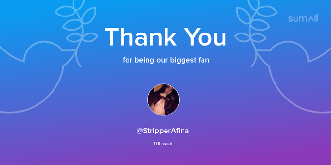Our biggest fans this week: StripperAfina. Thank you! via https://t.co/WzHQiB3A7i https://t.co/wBWJY<a href="/tag/sellingnudes"class="tags"><span>#sellingnudes</span></a><a href="/tag/feetpicsforsale"class="tags"><span>#feetpicsforsale</span></a><a href="/tag/buyingnudes"class="tags"><span>#buyingnudes</span></a>