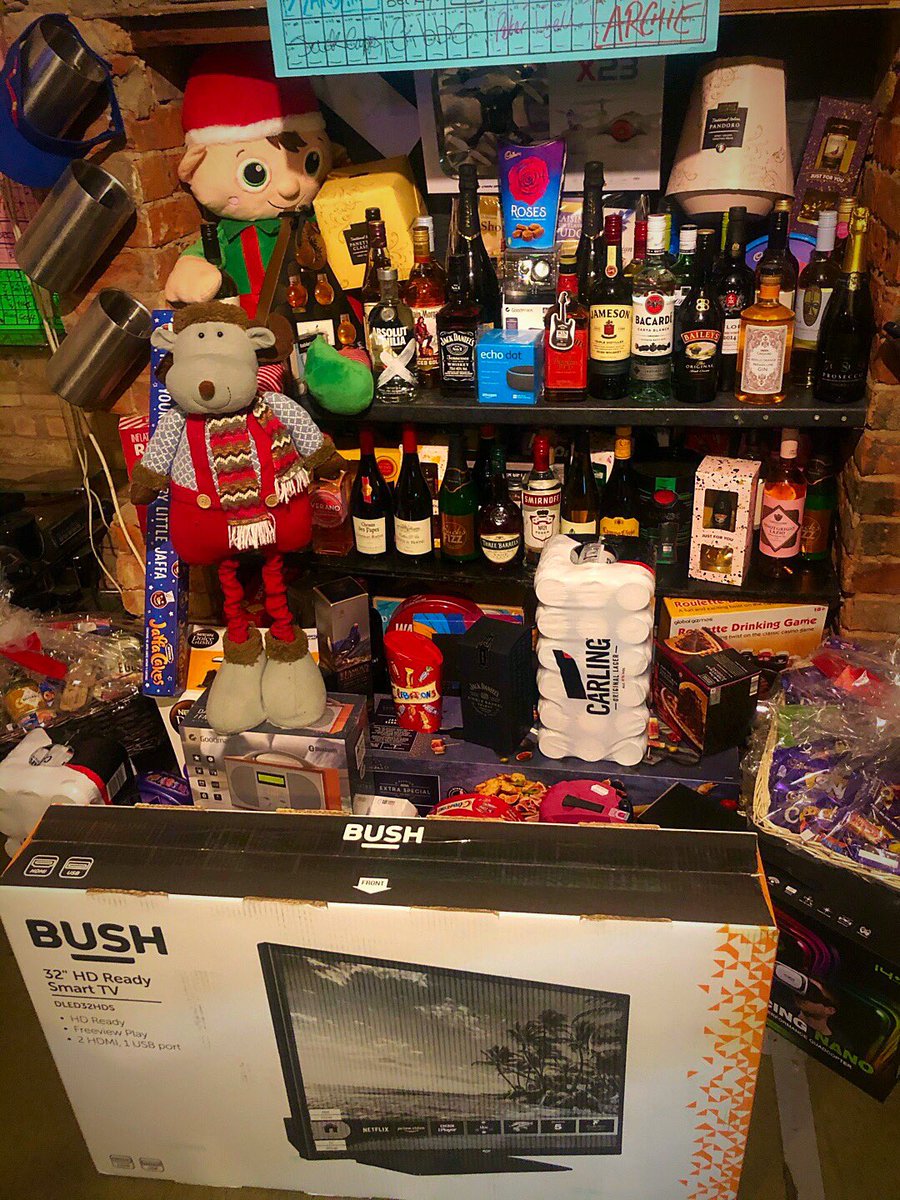 The Christmas Prize draw is tonight from 7pm . Everything must go !