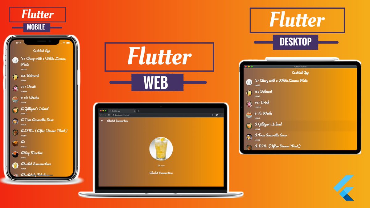 imthepk's tweet image. Flutter For Web, Desktop Released | Getting Started Cocktail App
youtu.be/l4myDi8hiQs
#Flutter #FlutterForWeb #FlutterForDesktop #FlutterForMobile