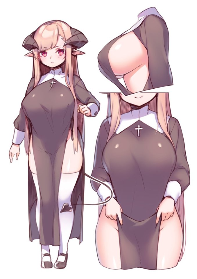 MotherlyOrc's tweet photo. ''Gotta get me some thick nuns~ or thick women in general.'' https://t.co/UmAVUw3MB9
