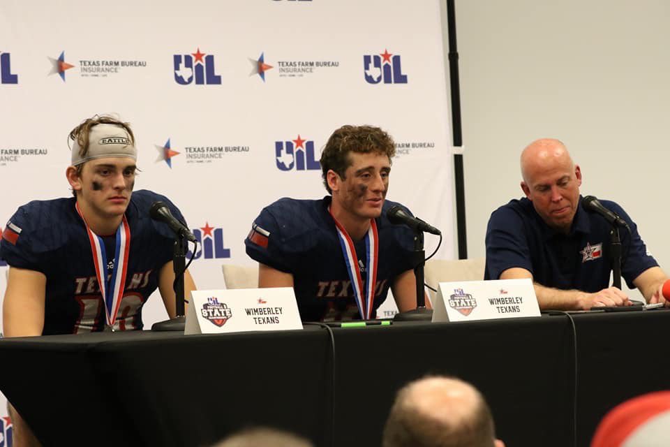 RealColBol's tweet photo. words cannot express how blessed i am to have worn the red white and navy blue for the past three years with my brothers, i have loved every minute. the bonds formed and the values instilled in me by this program will last a lifetime. thank you wimberley. #TexanPrideForever https://t.co/ObaZgQO1D8