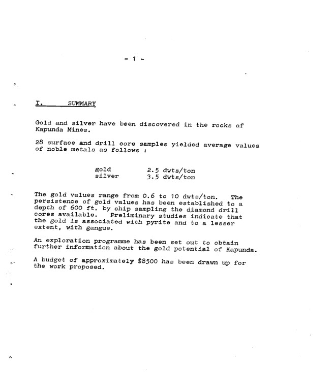  #THR  #Gold In 1971 - Northland assayed samples for goldNote dwts/ton is 1.5g/t Au so the 10 dwts/ton is actually 15g/t AuKey takeaway is "gold values established to 600ft"Pic 1 is surface & drill core samples results combinedPic 2 is surafce samples only