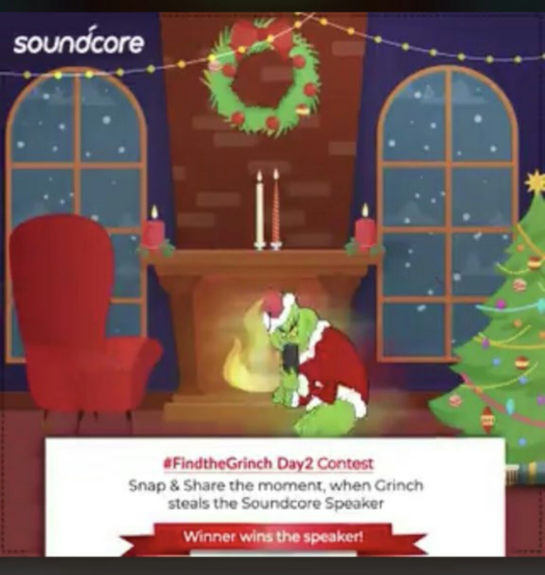 Sana_Tokre's tweet photo. @SoundcoreIndia Here is the snap of Grinch Steals the Soundcore Speaker !
#FindtheGrinch #Contest
@blessedkamal @kunvaria @ranchikuldeep https://t.co/oC4XgMkaVc