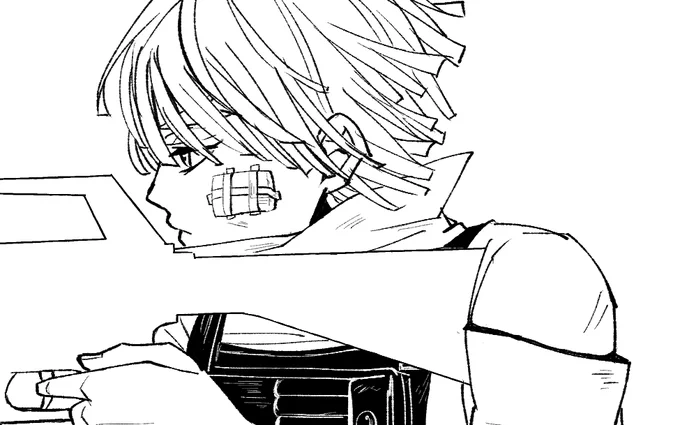 あなたのハートに霹靂一閃のタグで、ライフルで打ち抜くっていうギャグを描こうと思ったら思いのほかガチガチになったのでもう別途であげることにした。進捗進捗 