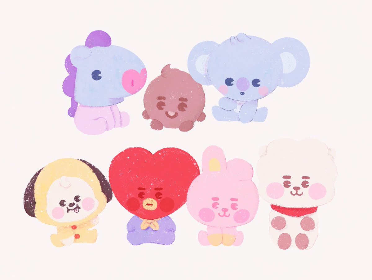 I've said bfore about drawing bt21, and finally I can post it bc of co...