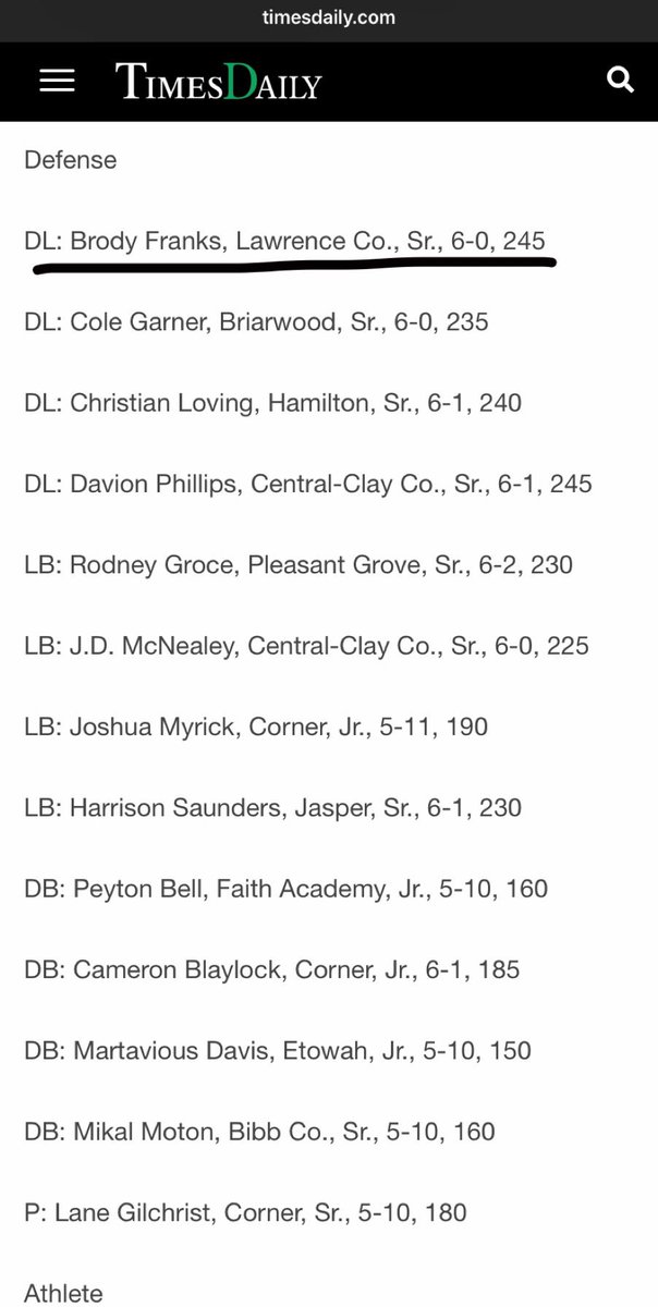 🔥5a First-Team All-State: LB/DL🔥