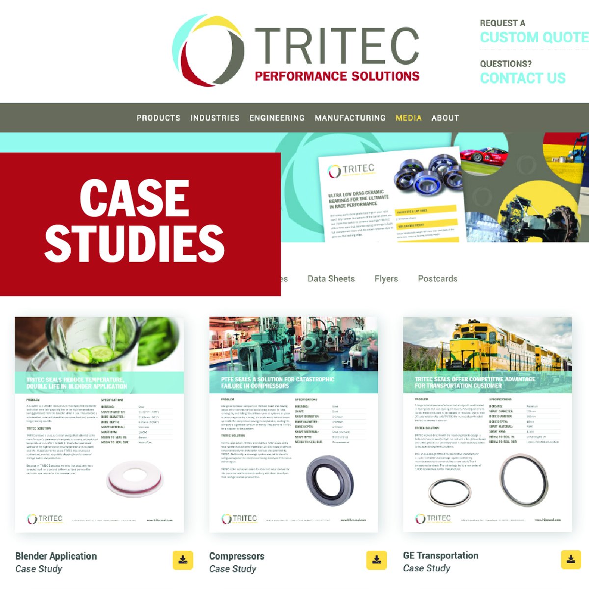 TritecSeals's tweet photo. Download our case studies to see how TRITEC provides solutions to a variety of our customers. 

https://t.co/JjMJsI28V9 https://t.co/mciVYvw0XY