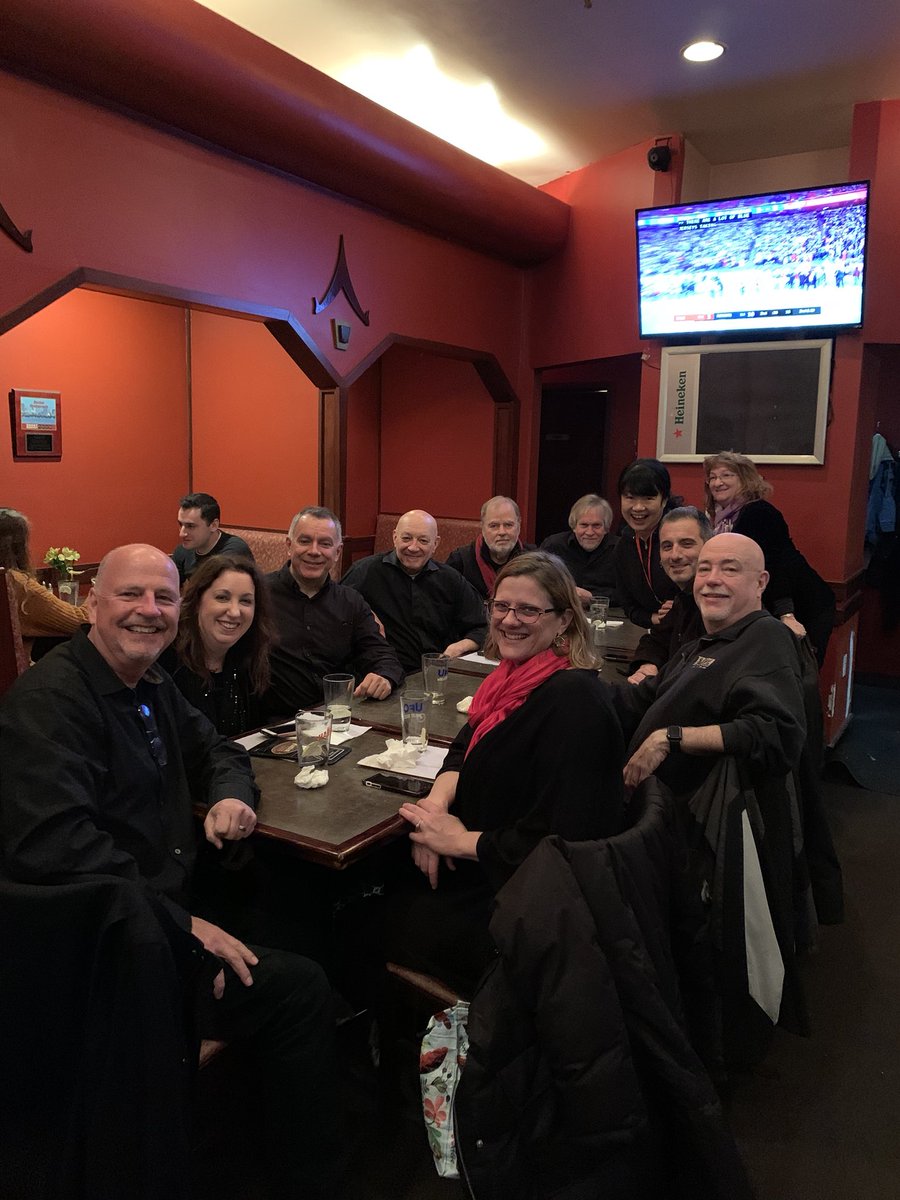 Noriko_Sunamoto's tweet photo. Boston White Christmas orchestra dinner hang!! #IrvingBerlin #IBWCOnTour #PitMusician #WhiteChristmas https://t.co/eJYq0pGdPe