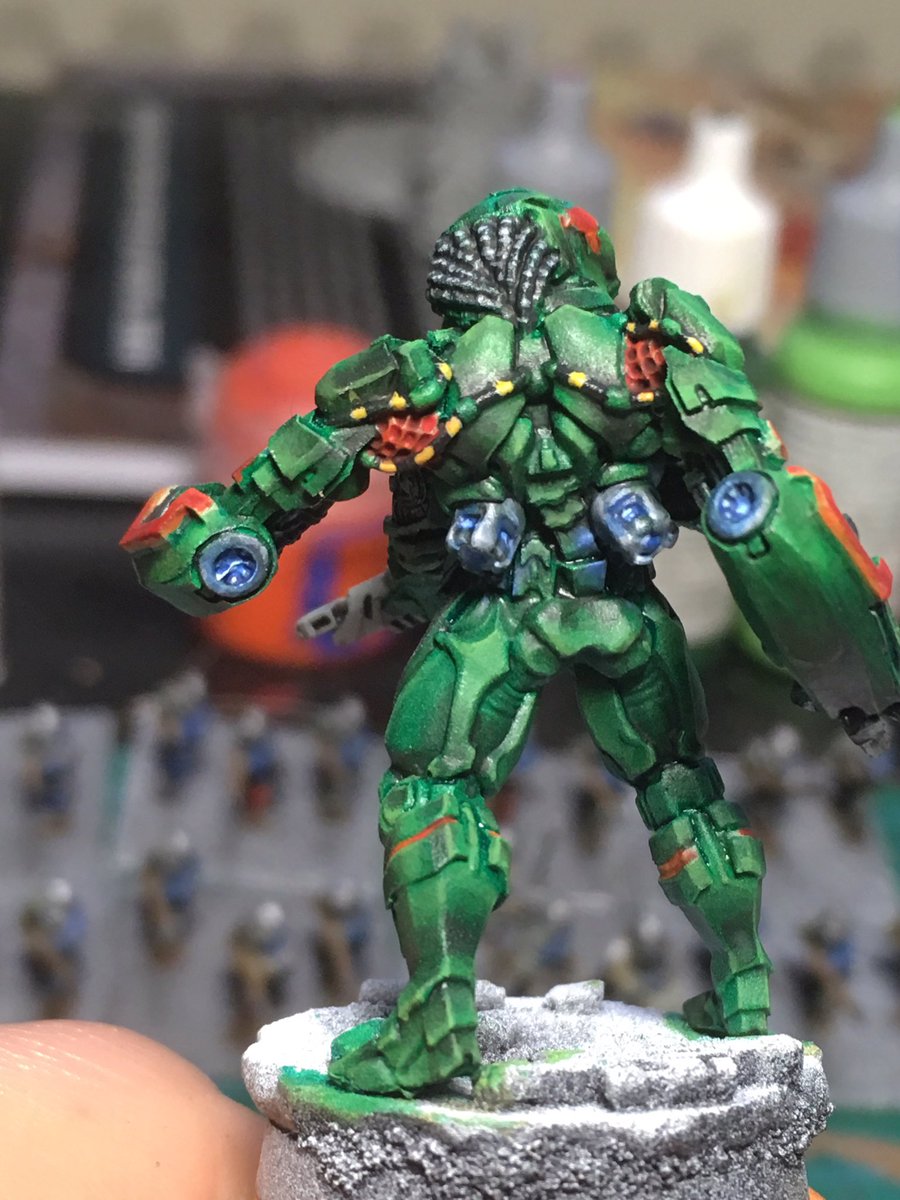 miniaturebrush's tweet photo. Some progress on my cyborgs 
#Warmongers #tabletop #miniaturepainting #hintthegame #cyberpunk #scalemodelling #paintingminiatures
@ontabletop https://t.co/Ec7rPaICQu