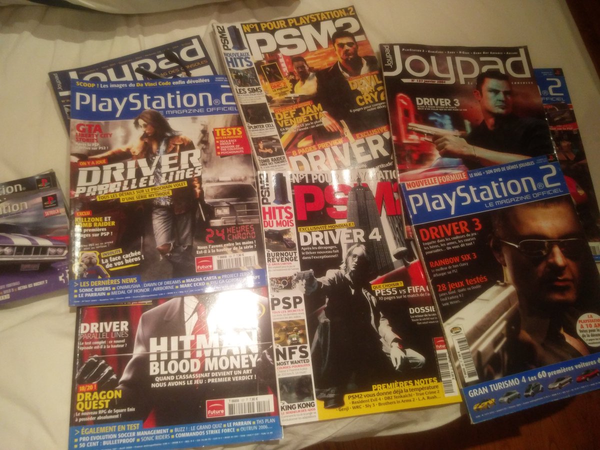 driverdimension's tweet image. Some loot from the past 📰 @PlayStationMag @Joypad #driverGame