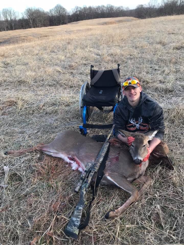 Addicted2Deer's tweet image. Big congratulations to my buddy David. Paralyzed from the waist down from a car wreck a few years ago but never gives up!