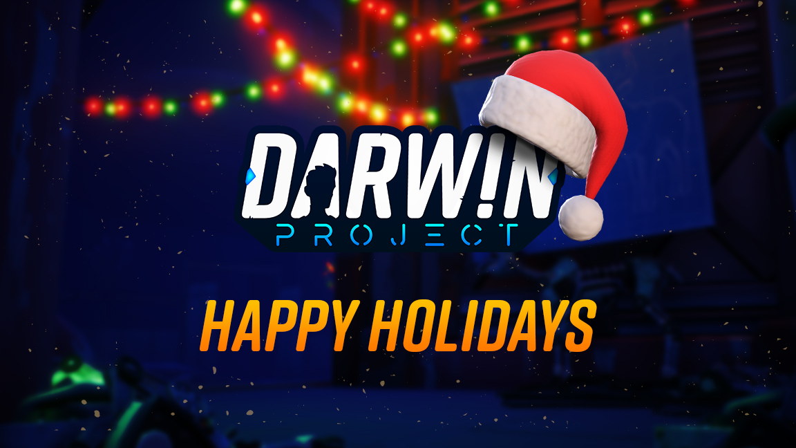 DarwinProject's tweet image. Happy Holidays inmates from the whole Scavengers Team! 
Play from Monday Dec. 23rd to Thursday Dec. 26th to unlock a Santa Hat!