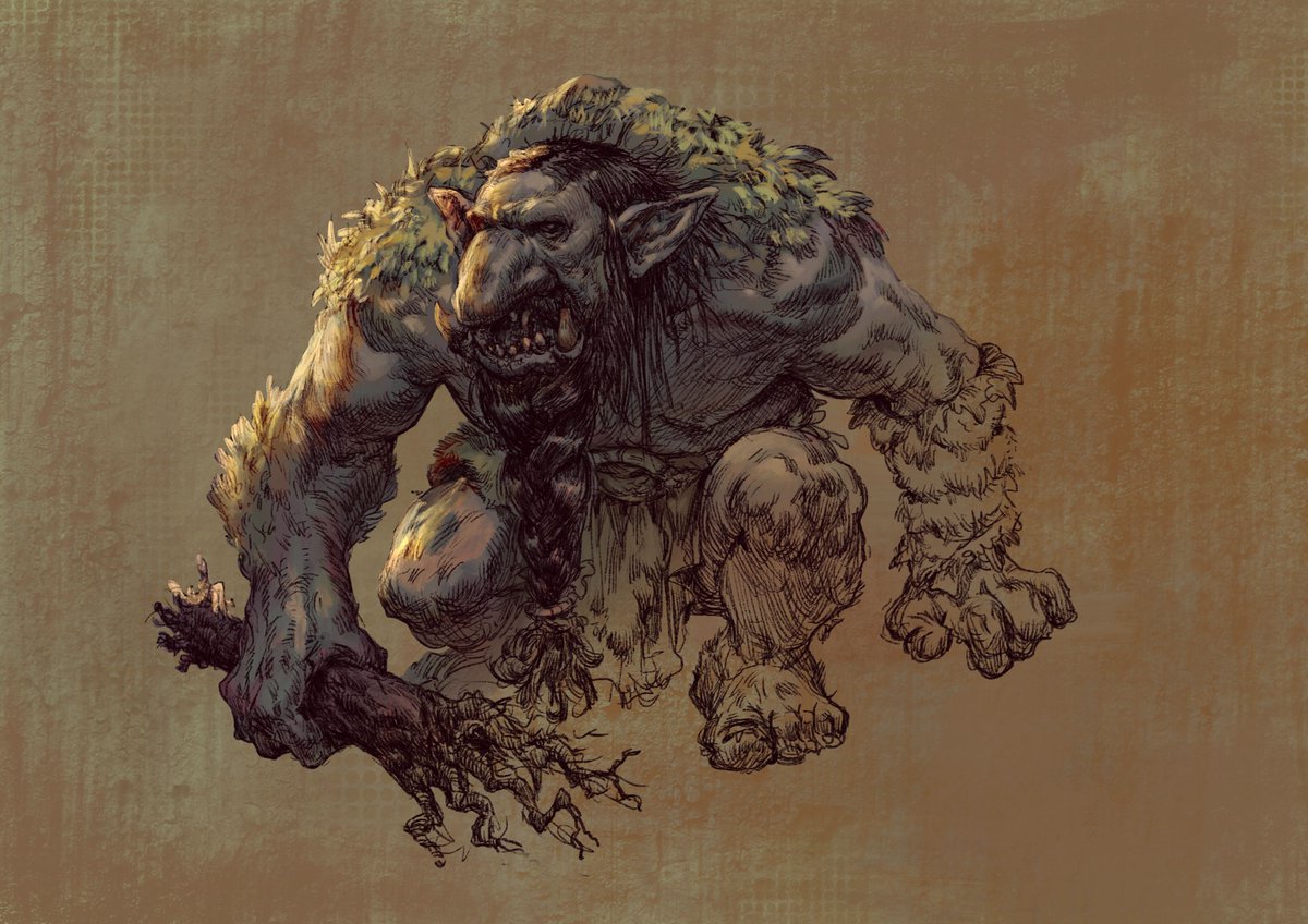 W.R.K.S Games a Twitter: "Troll Concept Art for Jordenheim: The RPG!  Extremely old, very strong, but slow and dim-witted... How will depict  them? #gameart #conceptart #indiegames #Vikings #Vikingslore #Storytelling  #jordenheim #rpg #tabletop