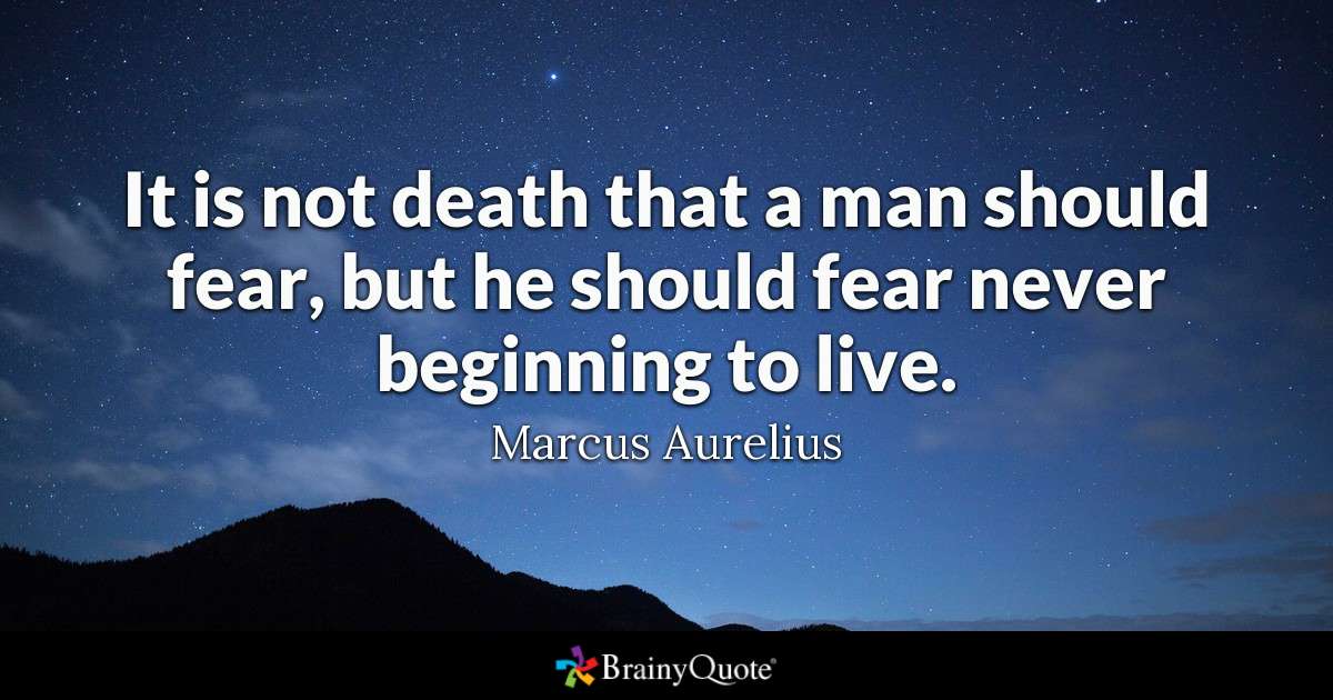 Makow- Do Not Fear Death henrymakow.com/2019/12/death-… Fear of death prevents us from living.