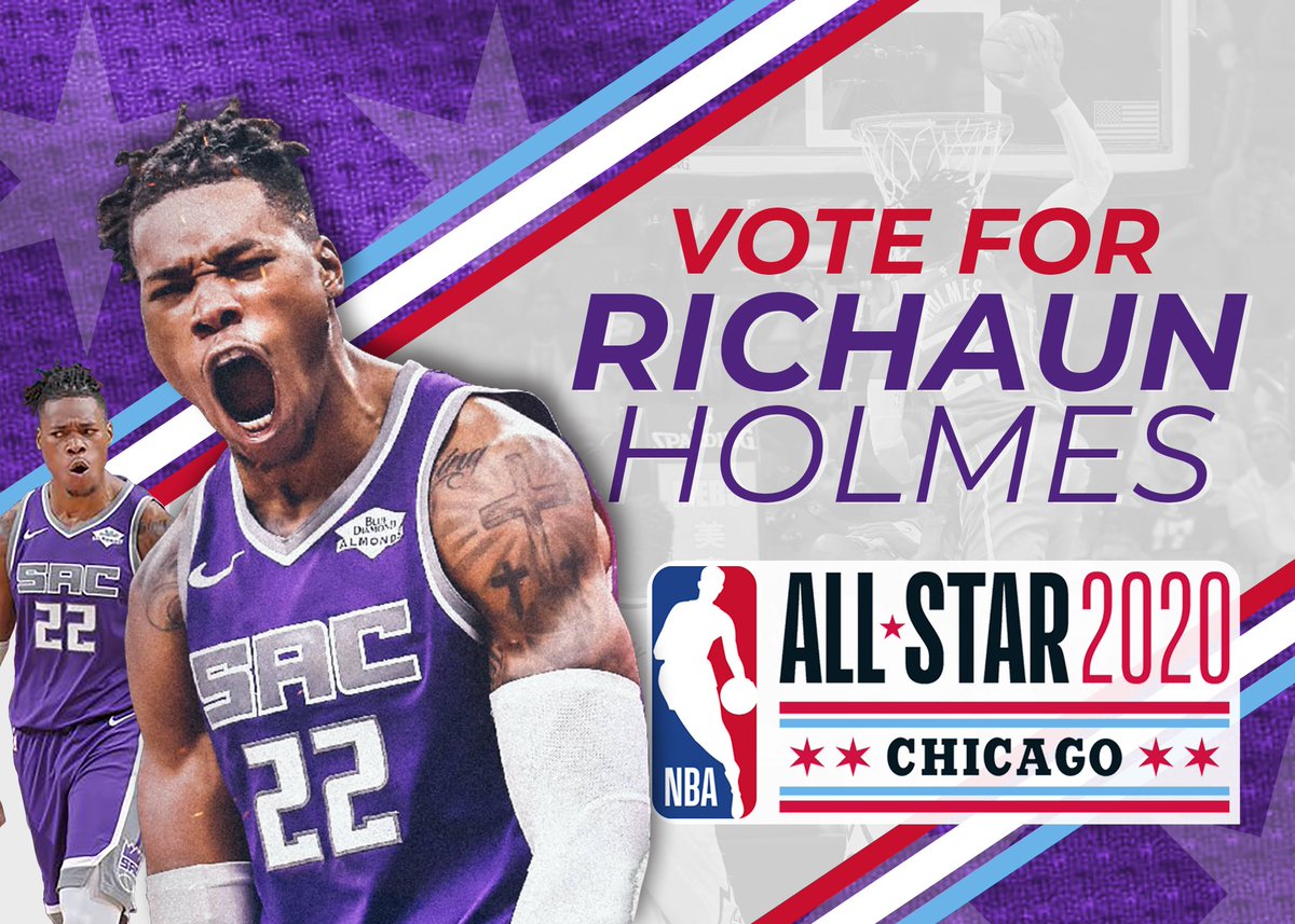 Vote for our AllStar  @Rich_Holmes22 for #NBAAllStar2020 #MostImprovedplayer #DunkContest #Stay22uned #HSHApparel