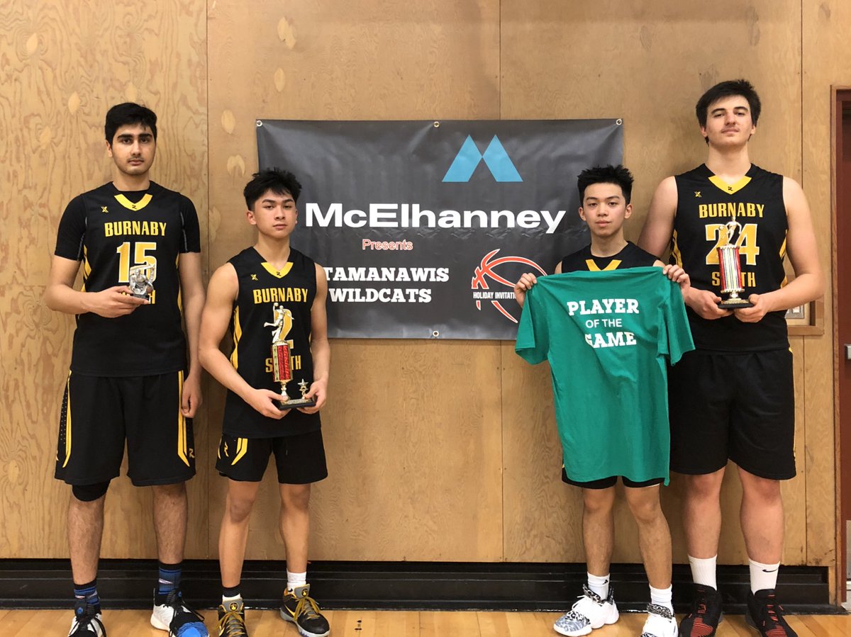 RebelsAthletics's tweet photo. Our Senior Boys stage a big 2nd half comeback to top Holiday Tournament hosts @tamanawisbball 62-61!

📊
Sasha Vujisic 22p/10r/5b
Justin Sunga 18p/5r/2a/3s
Jareb Pineda 13p/4r/3a/3s 

All-Star: Sasha Vujisic &amp; Karan Aujla 

MVP: Justin Sunga 

#GoRebels 🖤💛🏀 https://t.co/eU7rdHLBYw