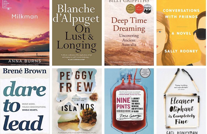 corribaker's tweet photo. These helped me to prioritise carving out a little time to myself this year 📚
Non fiction: 18
Fiction: 14
By women: 24
By men: 8
By Australians: 8
Biography/memoir: 4
Classics: 4
I’ve written some reviews at @goodreads:
https://t.co/MQC7b6gRHL
#read2019 https://t.co/FQiEmqpKky