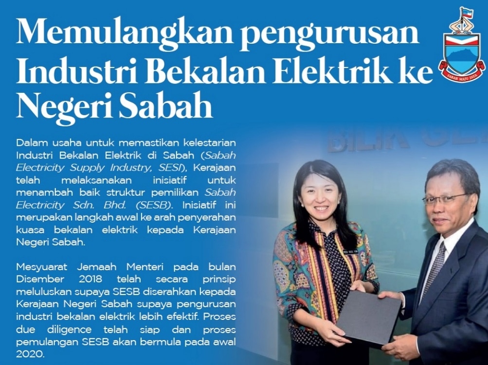 lan_careno's tweet photo. Korang tahu tak yg Jemaah Menteri dah luluskan supaya syarikat yg uruskan bekalan elektrik di Sabah iaitu Sabah Electricity Sdn. Bhd. (SESB) diserahkan kepada Kerajaan Negeri Sabah. Tujuannya supaya pengurusan menjadi lebih efektif.
Tau kenapa? Ini adalah thread..
#mestecc2019 https://t.co/0Kqh9IbTmm