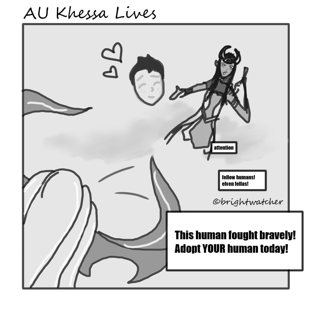 brightwatcher's tweet photo. A #thedragonprince comic AU where Khessa lives to see the new world post #TDPseason3 - It’s been awhile since I dabbled in digital art of any kind. Overall pretty pleased with this. 😊 #tdpart #thedragonprincefanart #janaya #sunfire #khessa #amaya #janai https://t.co/TbWZwxa2kK