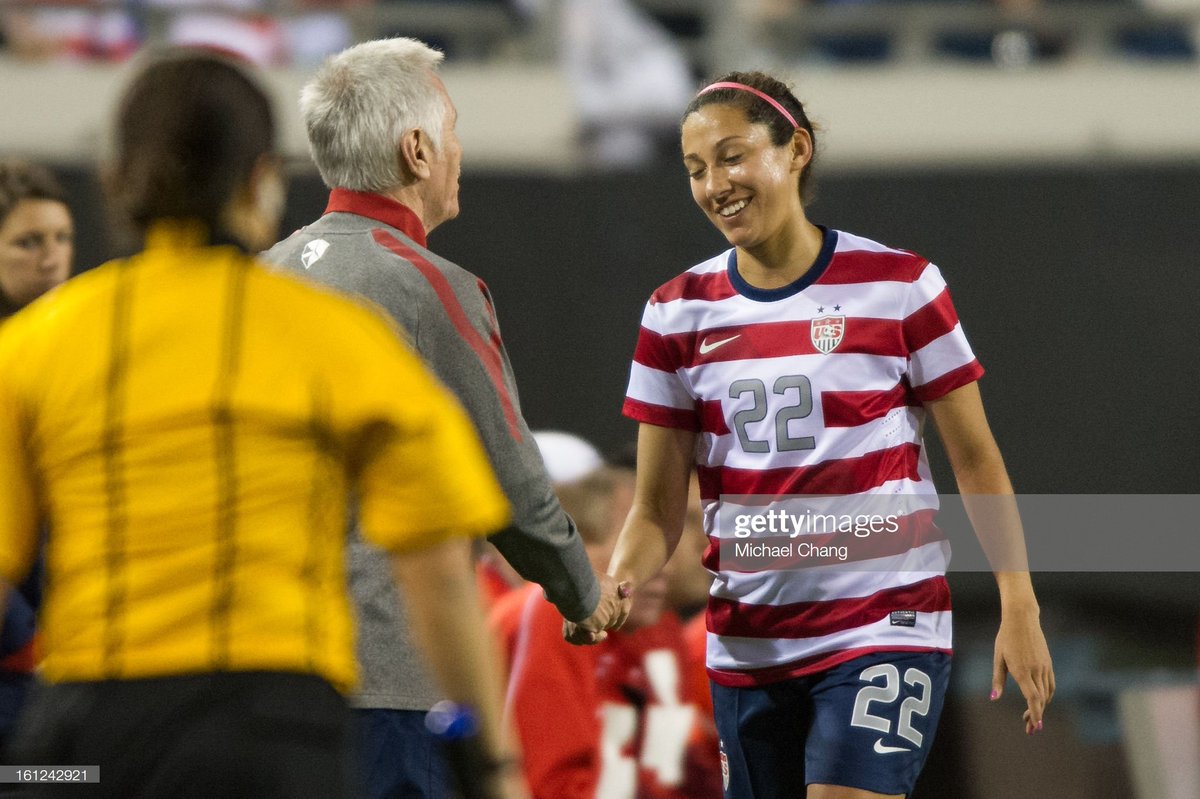 le 9 Février 2013, Christen joue ses premières minutes avec l'USWNT de Tom Sermanni, elle inscrira un doublé (les 2 premiers de ses 51 buts avec la Sélection)