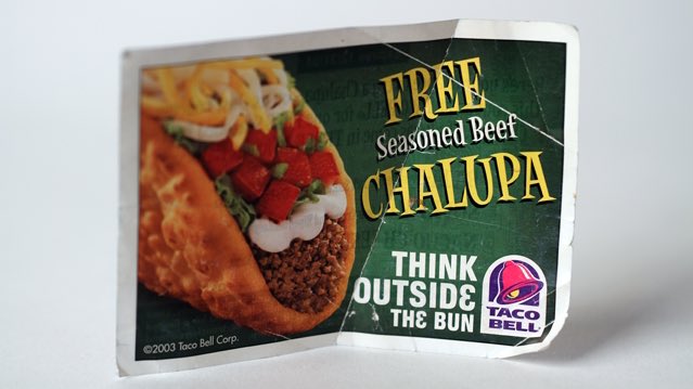 Mr_Portland's tweet photo. RT if you think the @trailblazers and @tacobell should bring back the 100 point Chalupa in 2020. 

#Chalupa2020 🌮 https://t.co/6PVPw2Uzeu