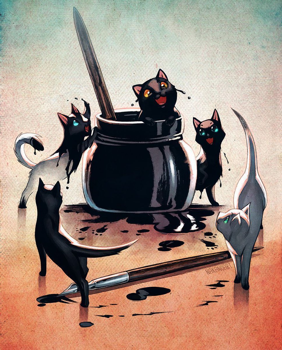 Ant on Twitter "Artist Feature nakanodrawing! She draws amazing cats