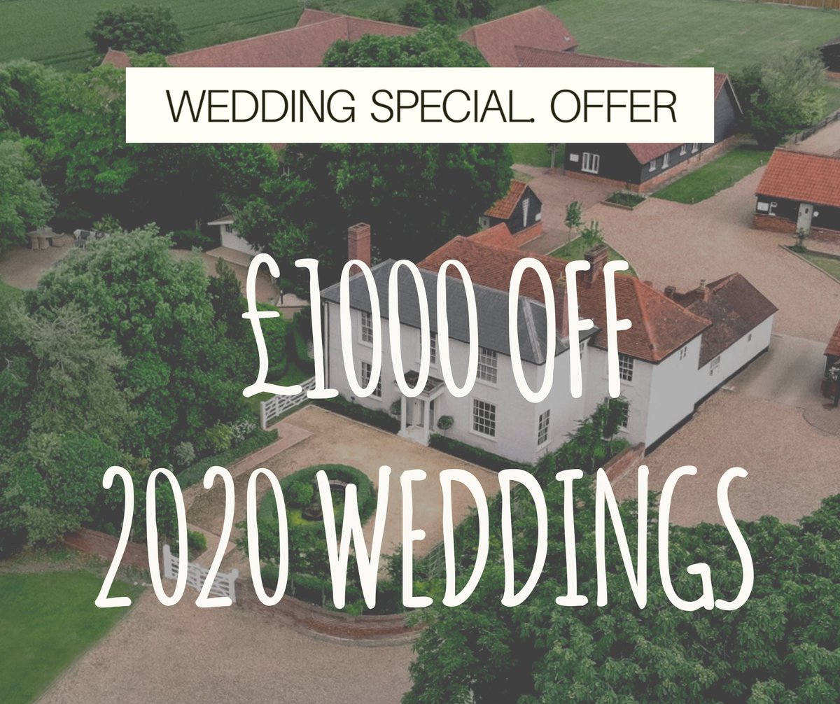 SPECIAL OFFER ✨💍

Still looking for a Wedding venue? 

Get married in 2020 and receive £1000 off your Wedding. 

Contact the team to book your special day 👰🏼 🤵🏻 

01621 842884 
Info@vaultymanor.co.uk 
vaultymanor.co.uk