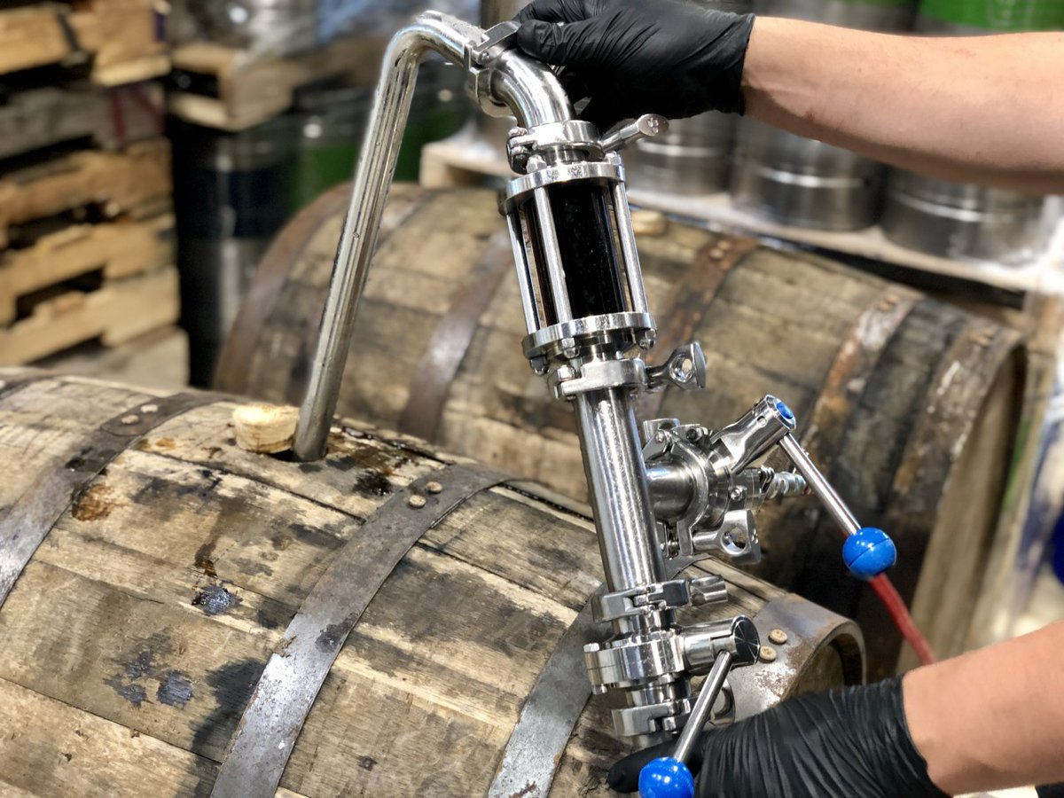 SingleSpeedBeer's tweet photo. There's a time and a place for reveling in the artistry of a Barrel-Aged Imperial Milk Stout, there's also a time and a place for pouring said beer over Hansen's Dairy ice cream. Tip the Cow Day 2020 just happens to be both. #barrelagedbeer #TiptheCowDay #tipone https://t.co/wrVSMB7rbg